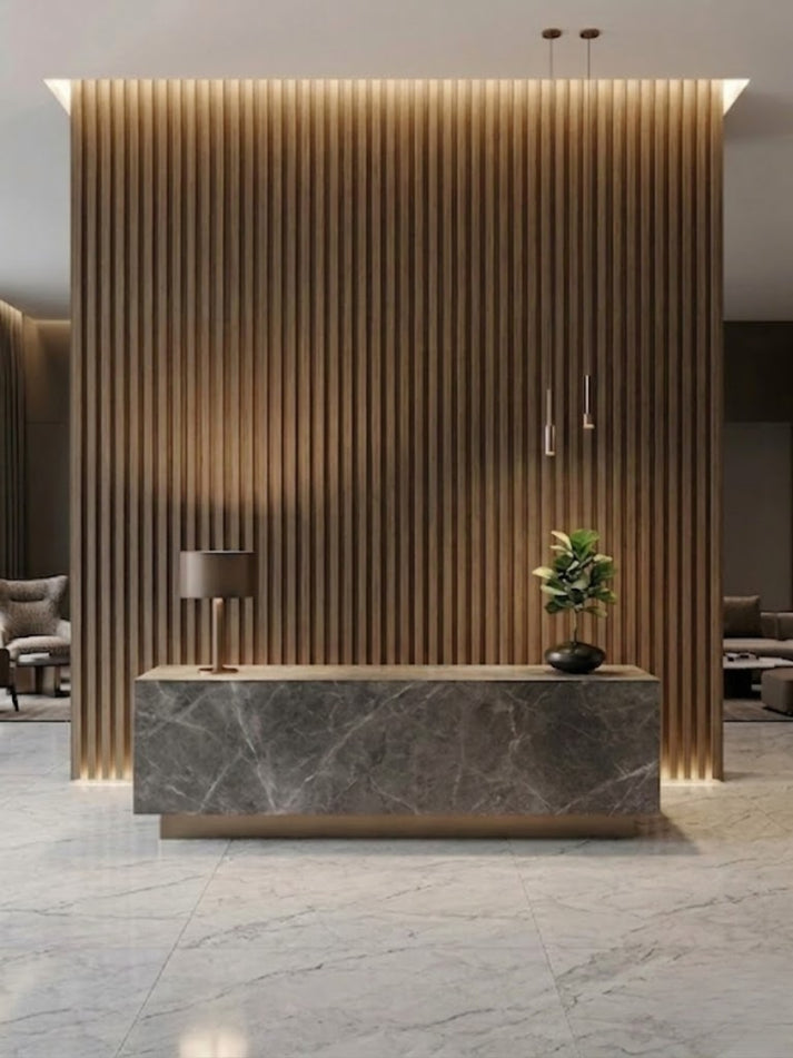 WPC Fluted Wall Panel 10mm 159x2900mm - Interior Slat Cladding