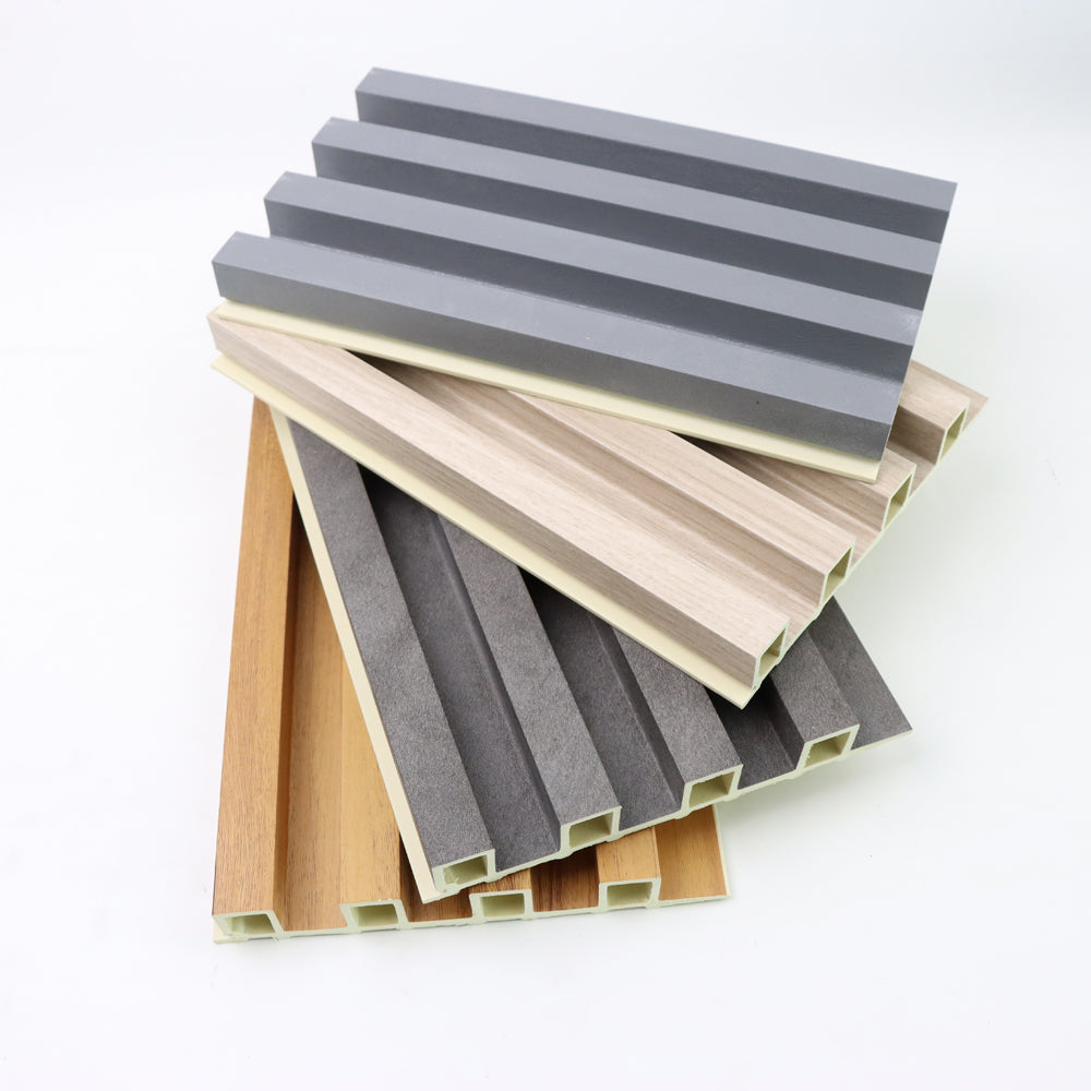 Panel de pared WPC de grano de madera de 160 mm para decoración2