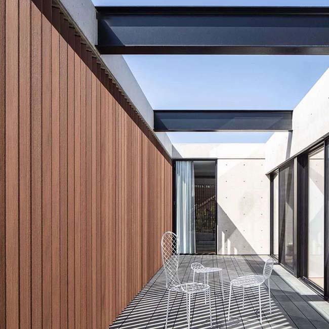 Revestimiento de pared compuesto de WPC exterior – 219×26mm / 28mm
