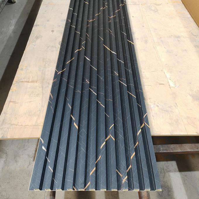 Revestimiento de compuesto de madera y plástico, panel de pared acanalado WPC para interiores – 160×24mm