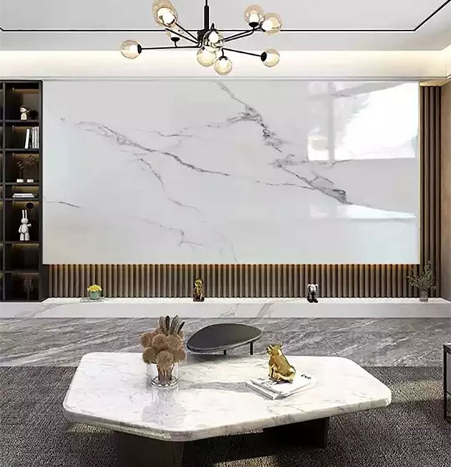 High Gloss UV Marble Wall Panel Interior Decoration-PVC+1220×2440×3mm