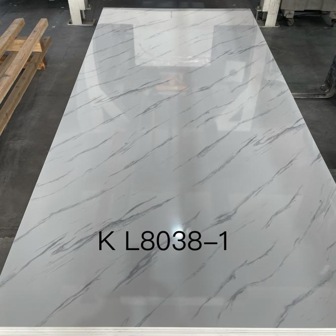 High Glossy PVC Marble Board UV Marble Sheet Laminated Board For Wall Decoration 1220×2440 / 1220×2800 / 1220×2900mm (Multiple Size Options)