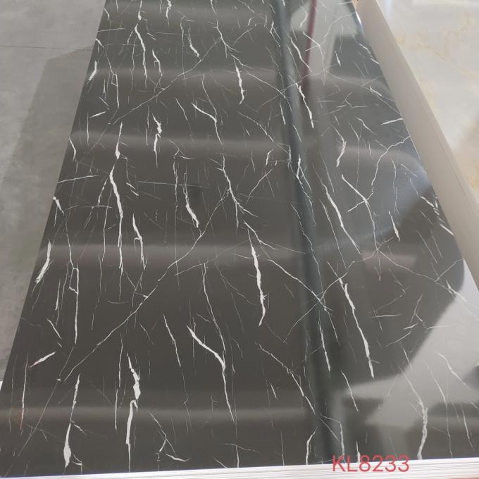 High Glossy PVC Marble Board UV Marble Sheet Laminated Board For Wall Decoration 1220×2440 / 1220×2800 / 1220×2900mm (Multiple Size Options)