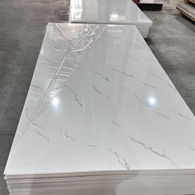 High Glossy PVC Marble Board UV Marble Sheet Laminated Board For Wall Decoration 1220×2440 / 1220×2800 / 1220×2900mm (Multiple Size Options)