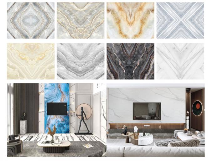 High Glossy PVC Marble Board UV Marble Sheet Laminated Board For Wall Decoration 1220×2440 / 1220×2800 / 1220×2900mm (Multiple Size Options)