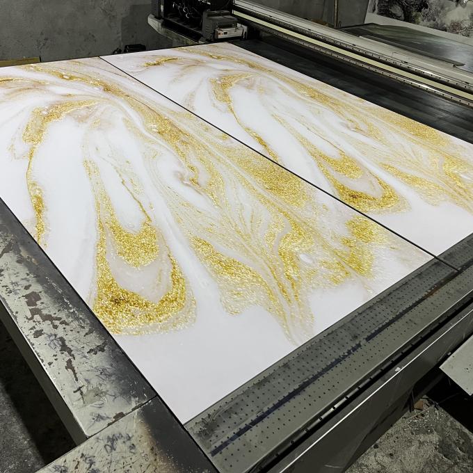 High Glossy PVC Marble Board UV Marble Sheet Laminated Board For Wall Decoration 1220×2440 / 1220×2800 / 1220×2900mm (Multiple Size Options)