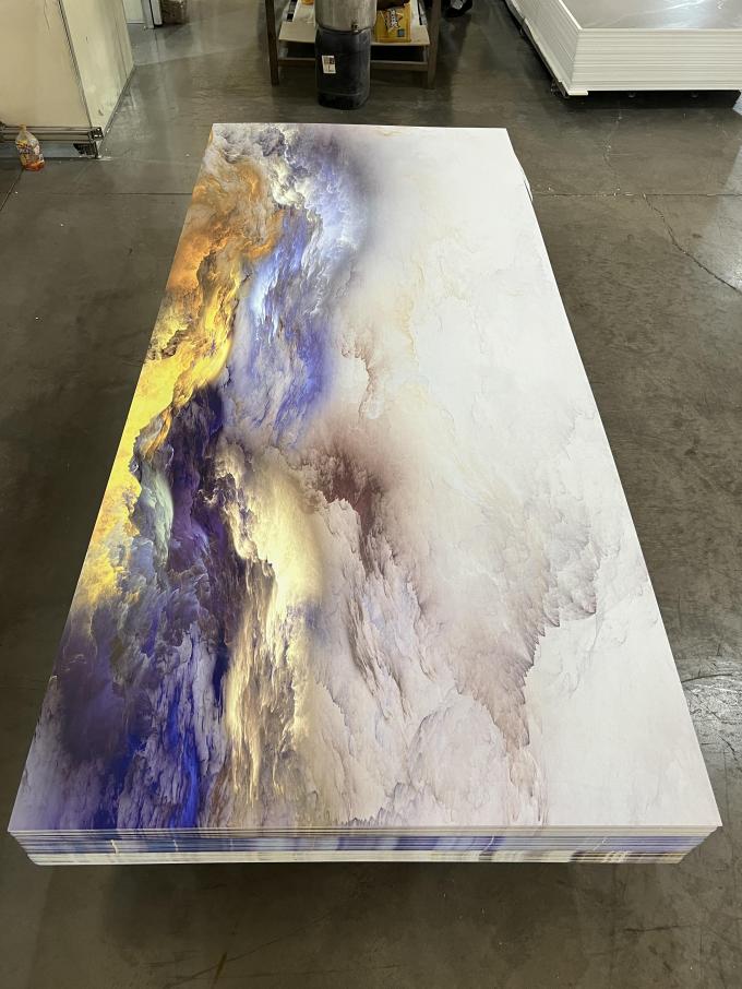 High Glossy PVC Marble Board UV Marble Sheet Laminated Board For Wall Decoration 1220×2440 / 1220×2800 / 1220×2900mm (Multiple Size Options)