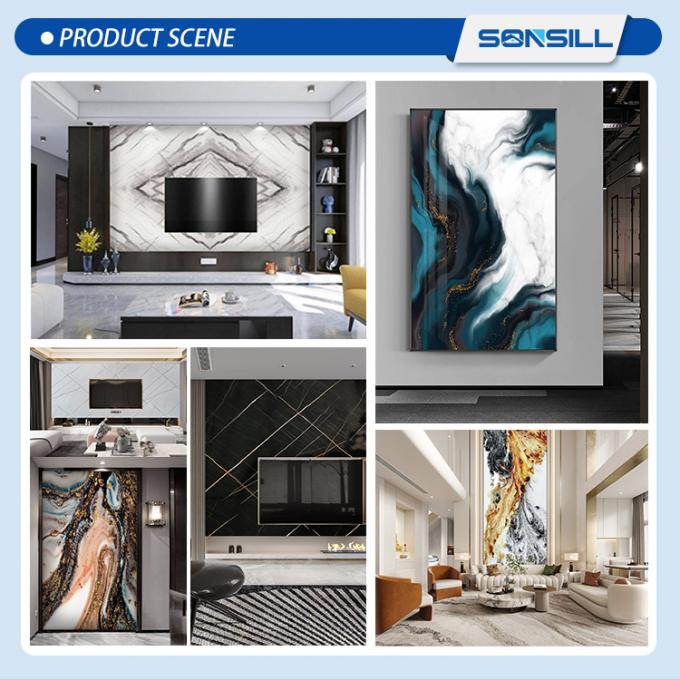 High Glossy PVC Marble Board UV Marble Sheet Laminated Board For Wall Decoration 1220×2440 / 1220×2800 / 1220×2900mm (Multiple Size Options)