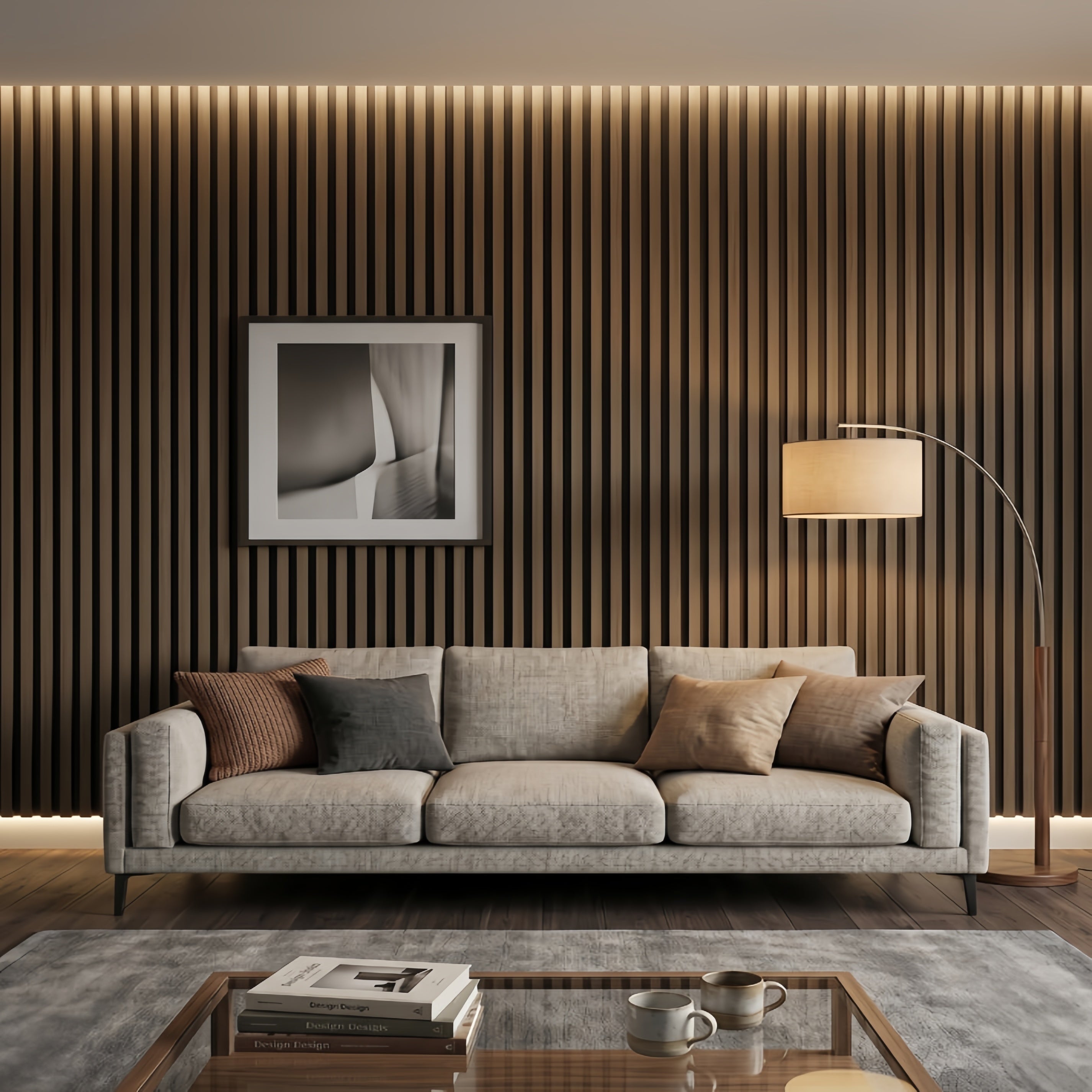 WPC Fluted Wall Panel 10mm 159x2900mm - Interior Slat Cladding