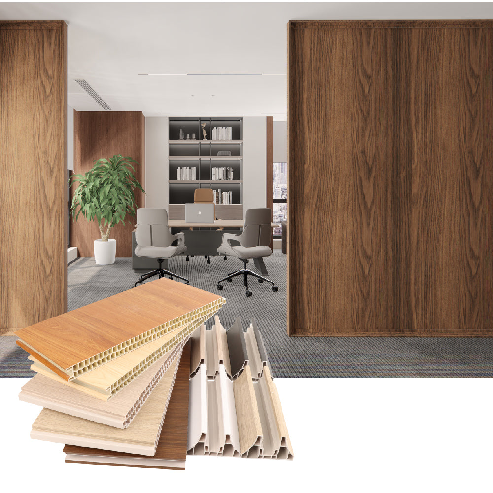 PVC Partition Wall Panel - Interior Office Room Divider Decorative — image 7
