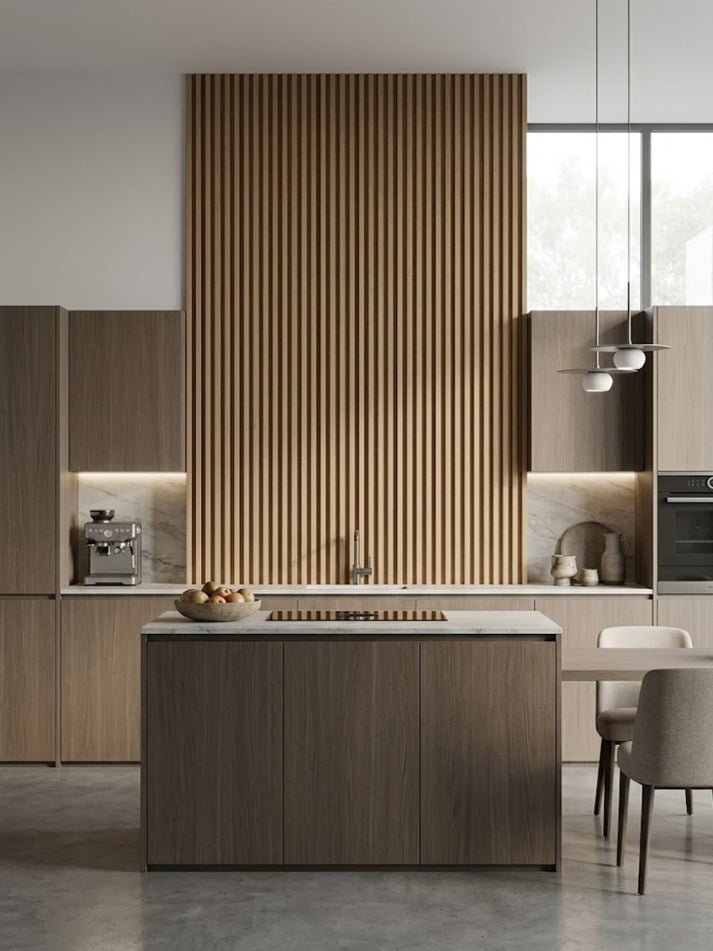 WPC Fluted Wall Panel 10mm 159x2900mm - Interior Slat Cladding