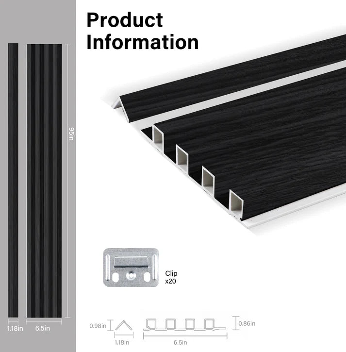 Wood Substitute Indoor Interior WPC Wall Panel Pollution Free