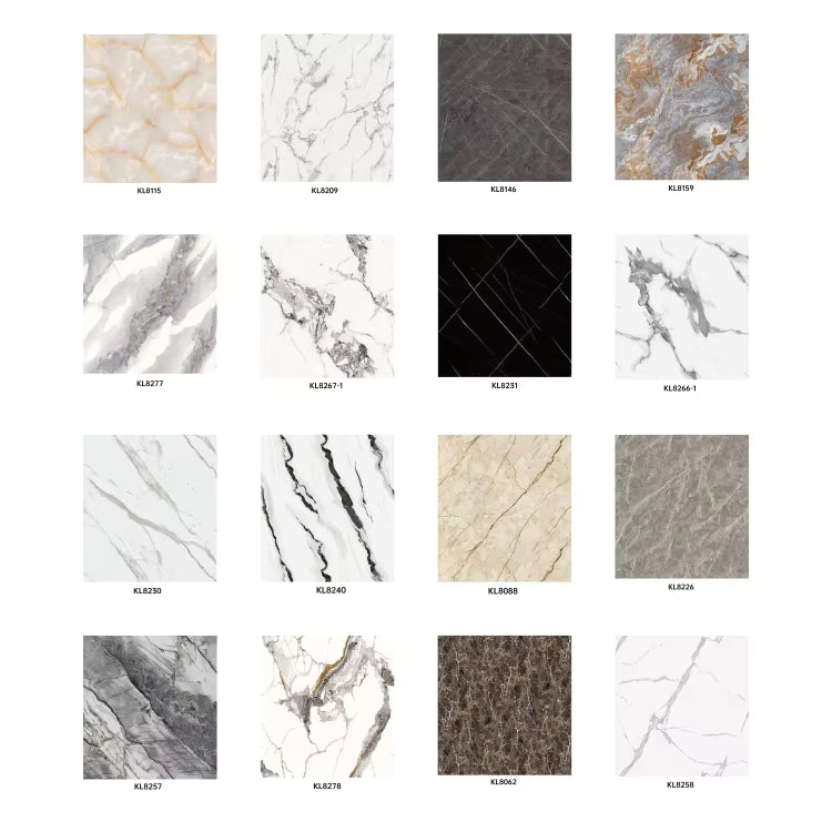 PVC Marble Shower Wall Panel Waterproof Fireproof Anti-Scratch-PVC+2400×1000×10mm
