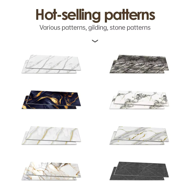 PVC Marble Shower Wall Panel Waterproof Fireproof Anti-Scratch-PVC+2400×1000×10mm