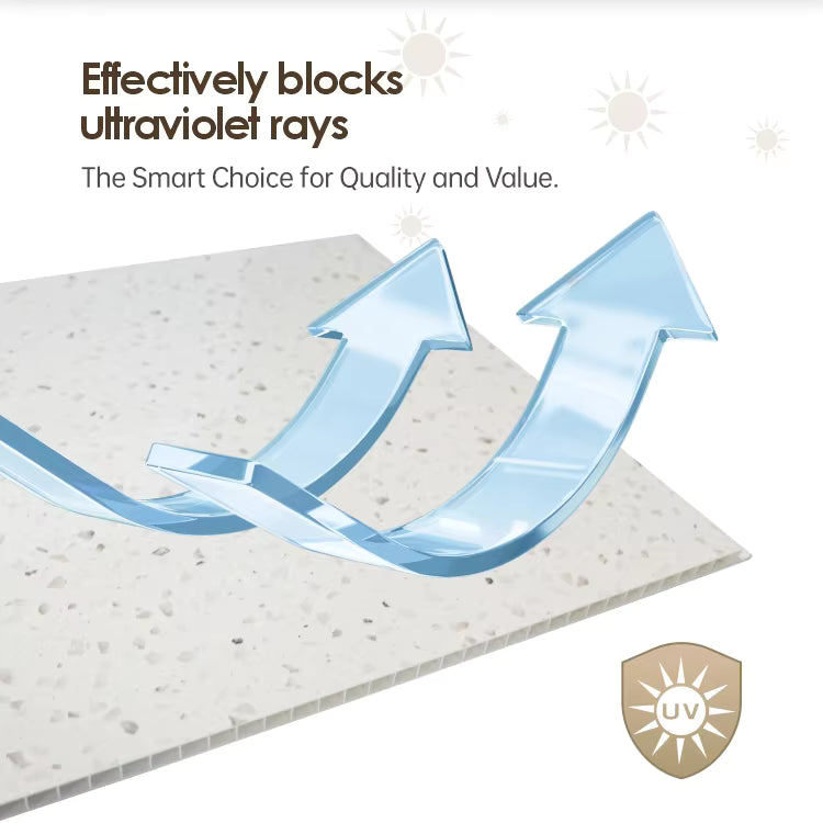 Panel de pared de ducha de mármol de PVC Panel de pared interior impermeable+1000×2400×10mm