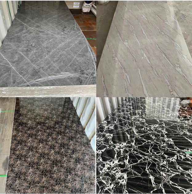 Lámina de mármol decorativa de PVC para interiores 1220x2800 mm, 2-5 mm de espesor (múltiples opciones de espesor)