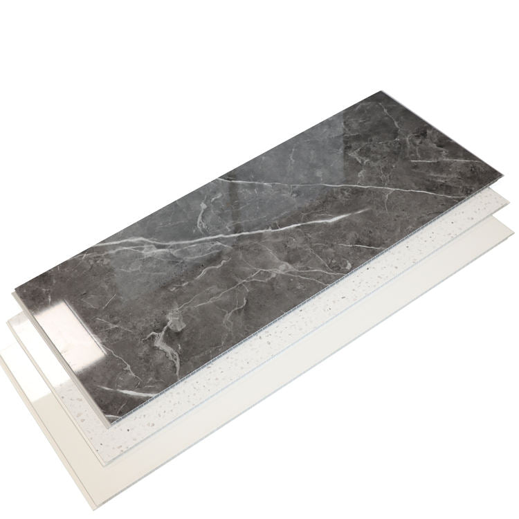 Panel de pared de ducha de mármol de PVC Panel de pared interior impermeable+1000×2400×10mm