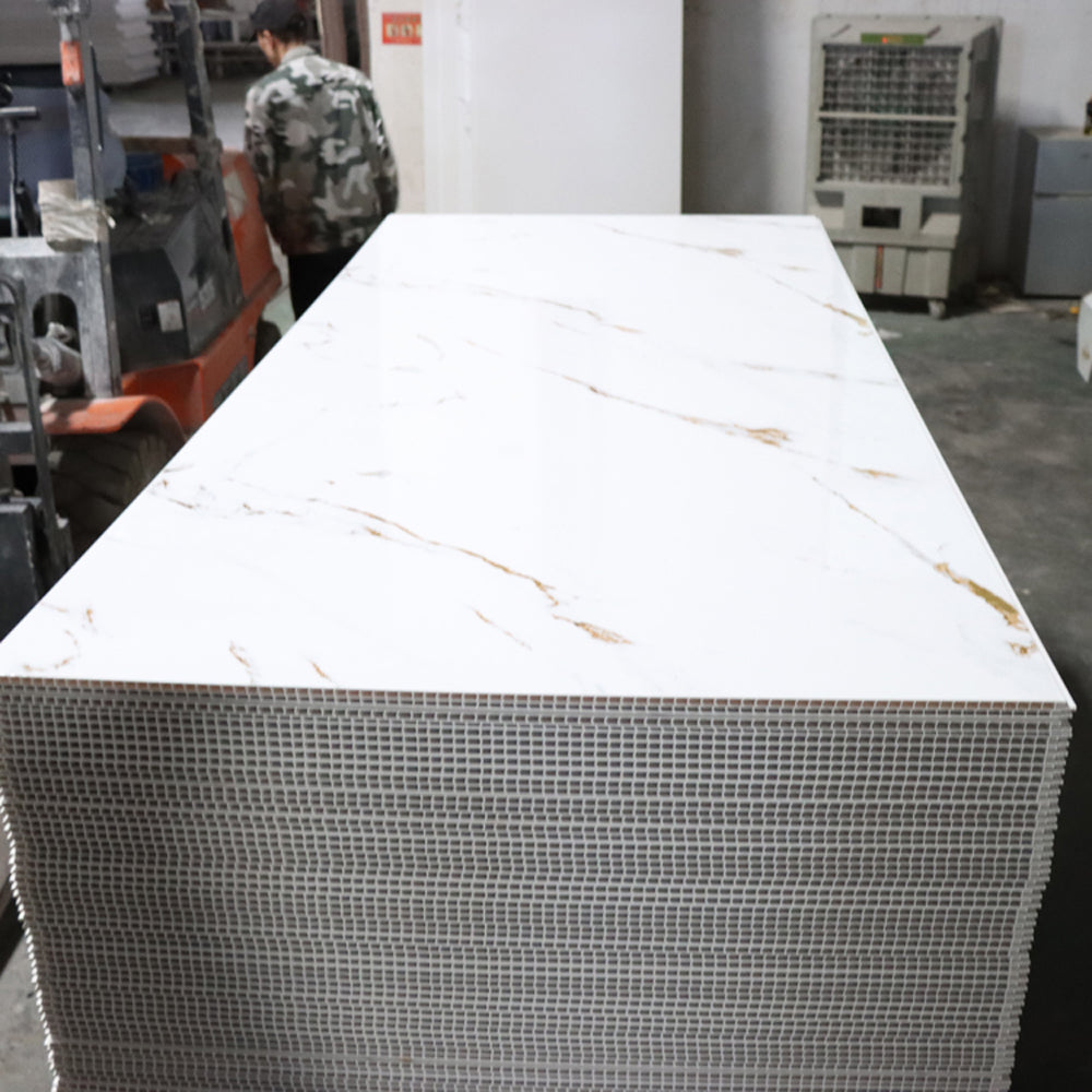PVC Bathroom Wall Panel White Marble - Easy Maintenance Wet Room — image 9