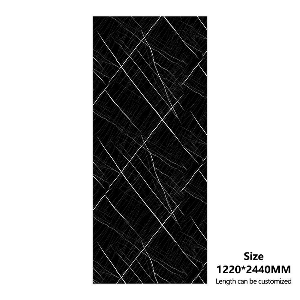 Panneau PVC marbré UV Nero Black Gold - Revêtement mural de salle de bain haut de gamme