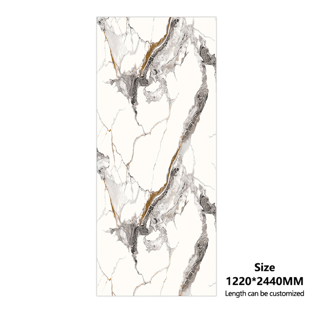Paires de panneaux PVC UV effet marbre avec motifs veinés symétriques pour murs décoratifs.