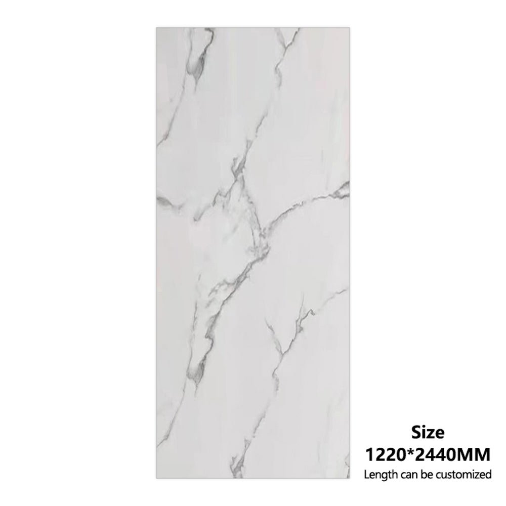 Lámina de PVC UV Efecto Mármol Blanco Estatuario - Baño de Hotel para Zonas Húmedas