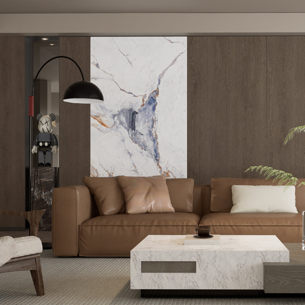 Lámina de PVC UV con textura de cemento - Pared estilo Loft Industrial