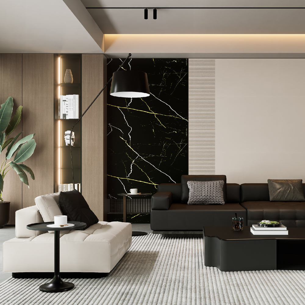 Plancha de Mármol UV Travertino Beige - Panel Decorativo para Baño de Spa