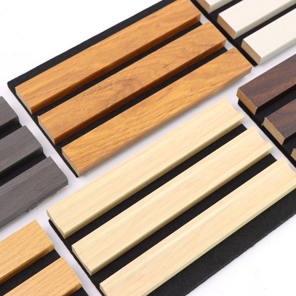 Panneau acoustique à tasseaux avec canal pour bande LED – Home cinéma intelligent
