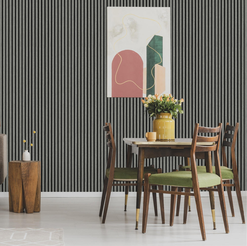 Acoustic Wood Slat Panel 22mm Walnut - Hotel Meeting Room Decor — image 1