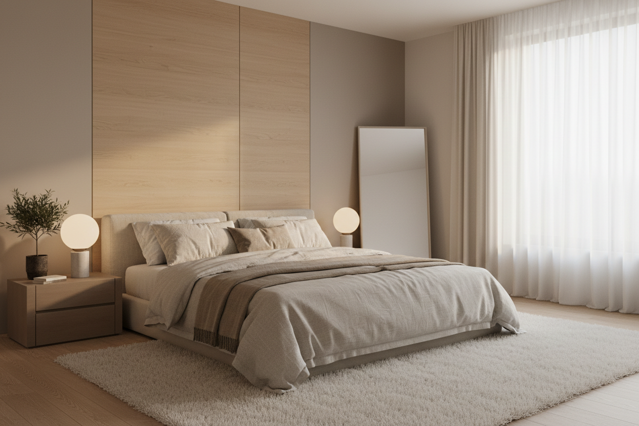 Warm finishes for quieter interior zones