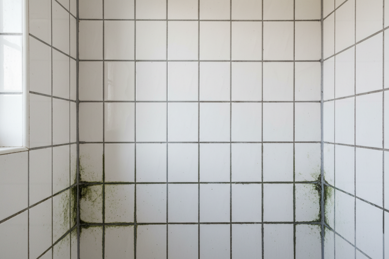 Before - Traditional Tile Grout Lines