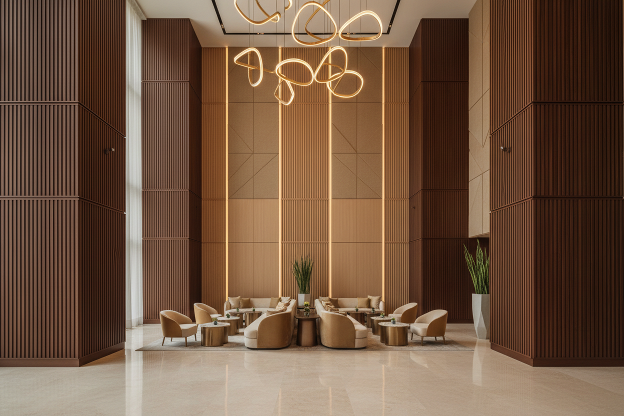 Statement surfaces for visible public areas