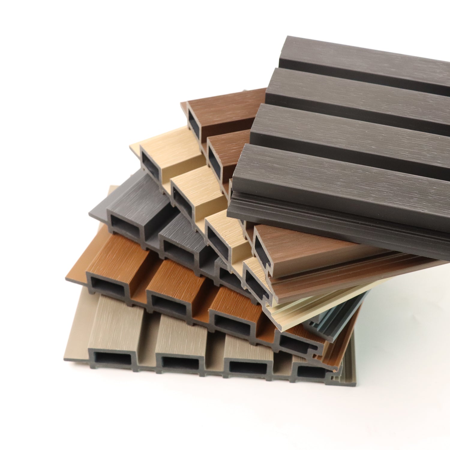 Revestimiento de pared coextruido WPC 219x26mm - Fachada exterior anti-UV