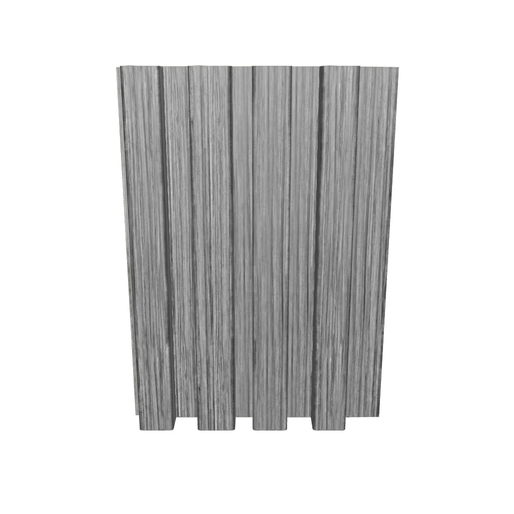 Bardage Composite 195x23mm Gris Clair - Façade Minimaliste Moderne