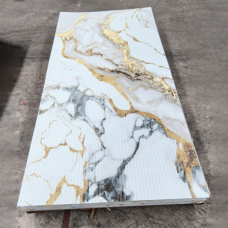 High Glossy PVC Marble Board UV Marble Sheet Laminated Board For Wall Decoration 1220×2440 / 1220×2800 / 1220×2900mm (Multiple Size Options)