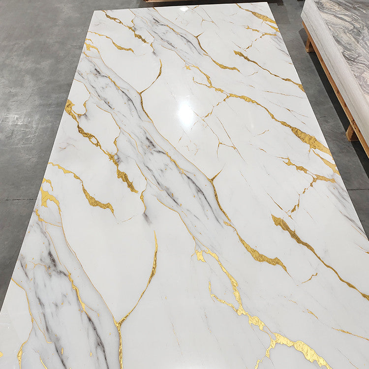 High Glossy PVC Marble Board UV Marble Sheet Laminated Board For Wall Decoration 1220×2440 / 1220×2800 / 1220×2900mm (Multiple Size Options)
