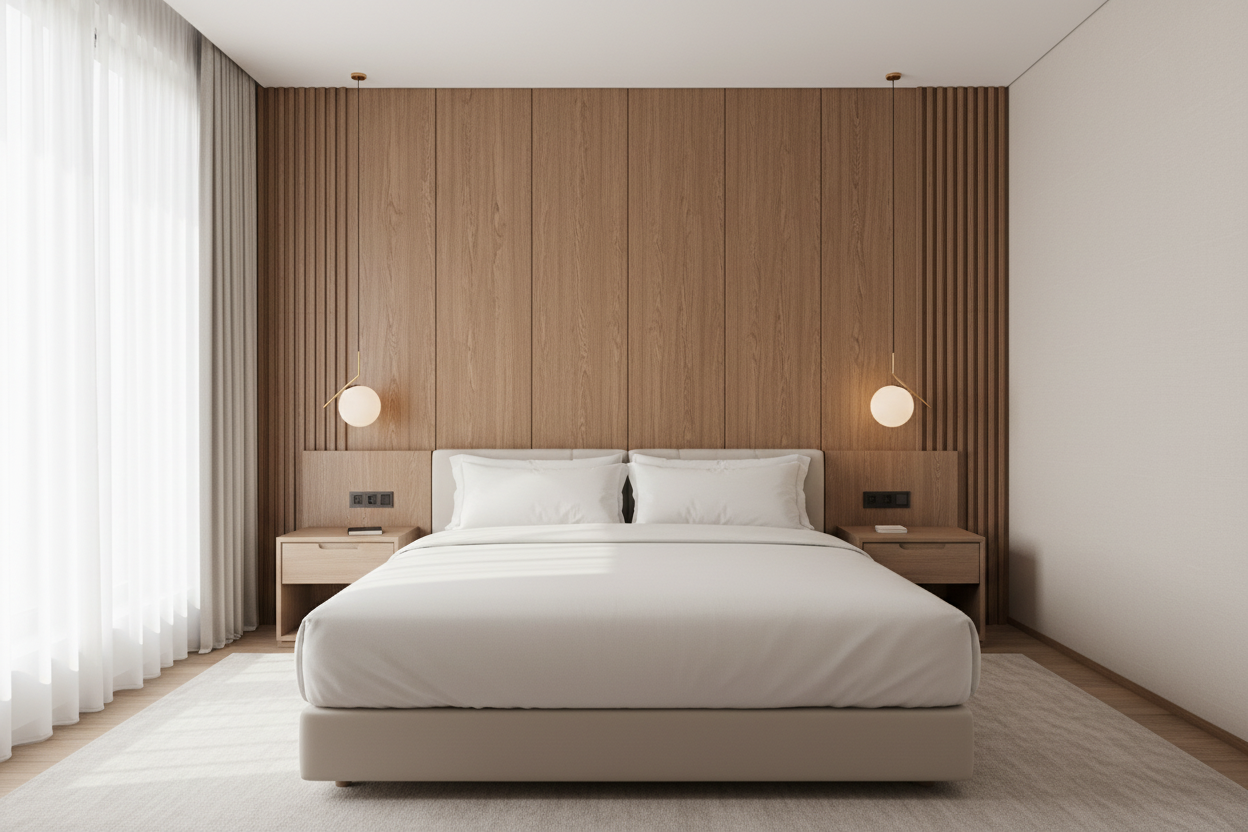 Panneau acoustique en placage bois MDF