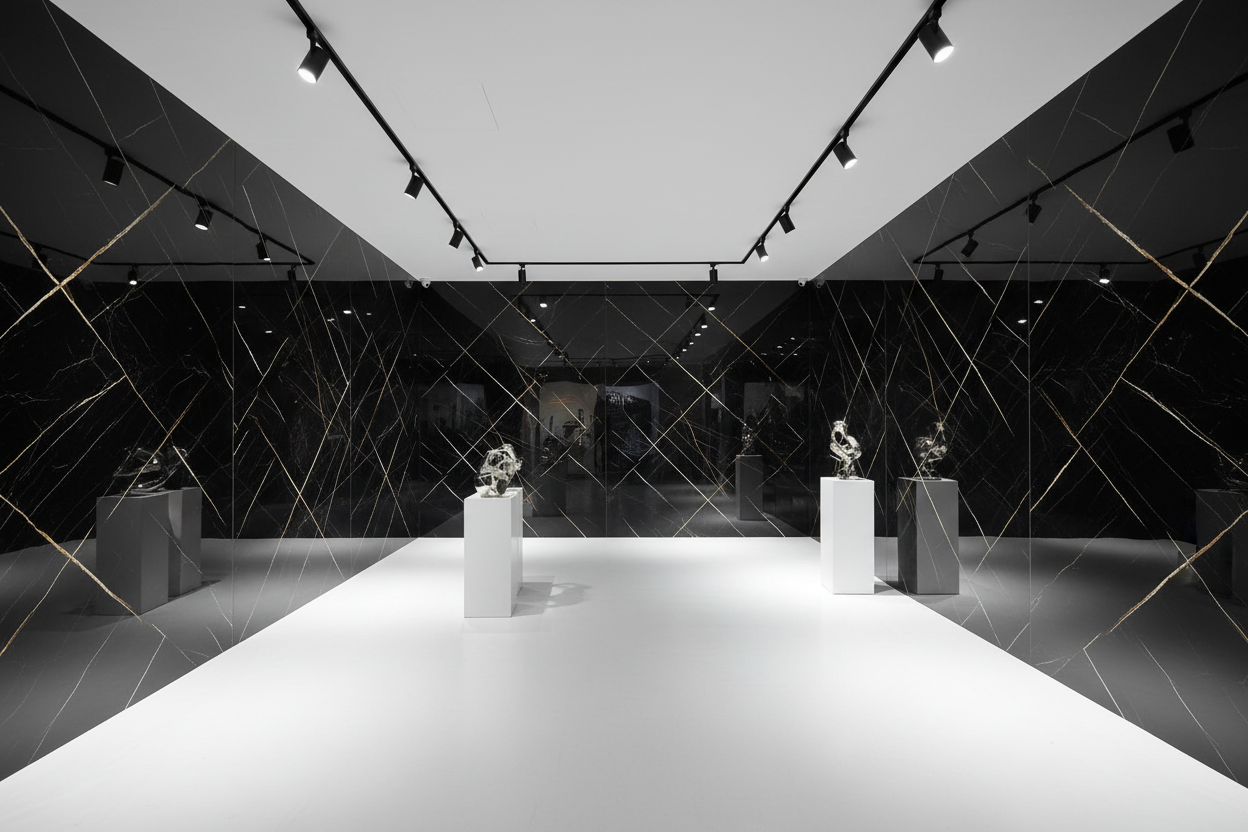 SONSILL UV高光板 展厅场景