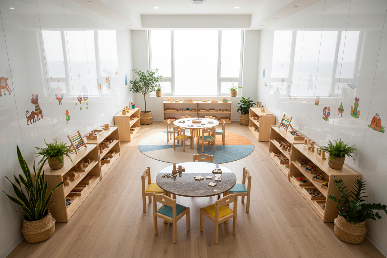 SONSILL UV白色高光板 幼儿园场景