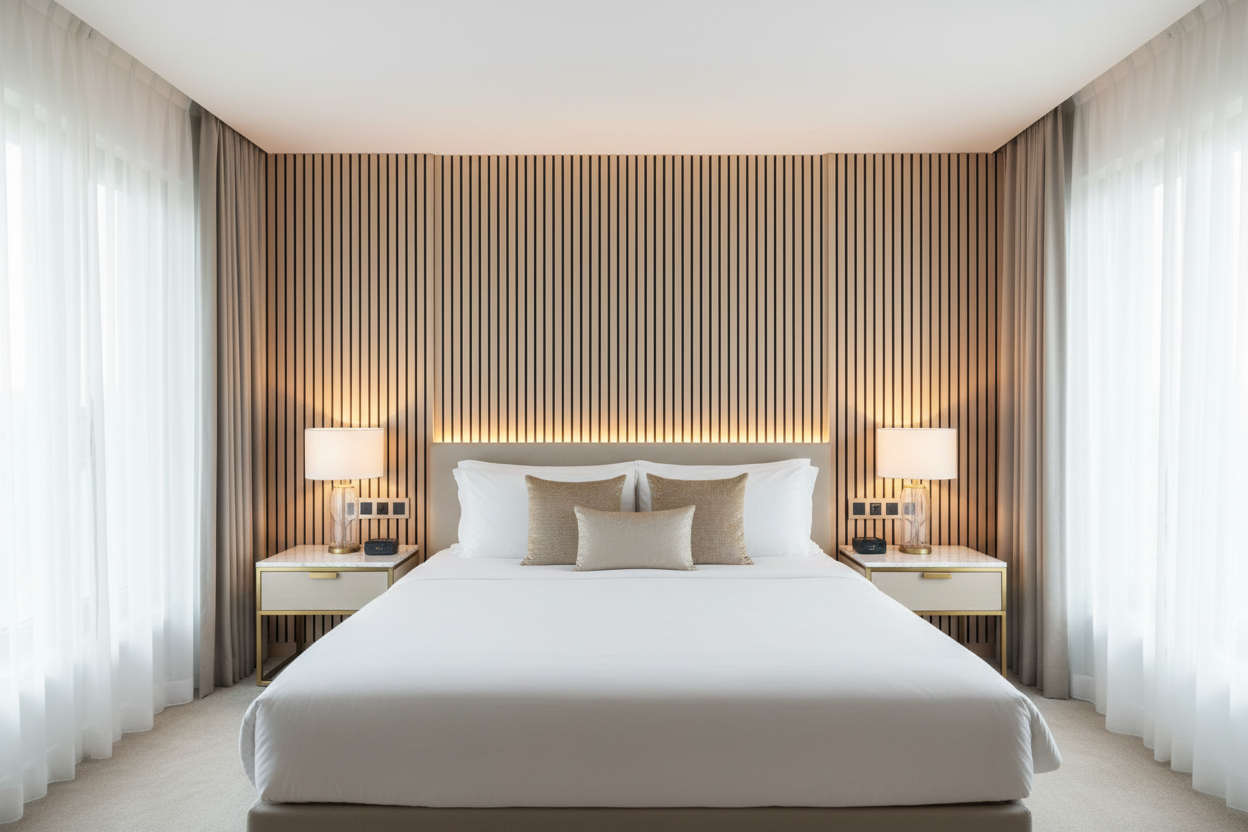 Panneau acoustique lisse