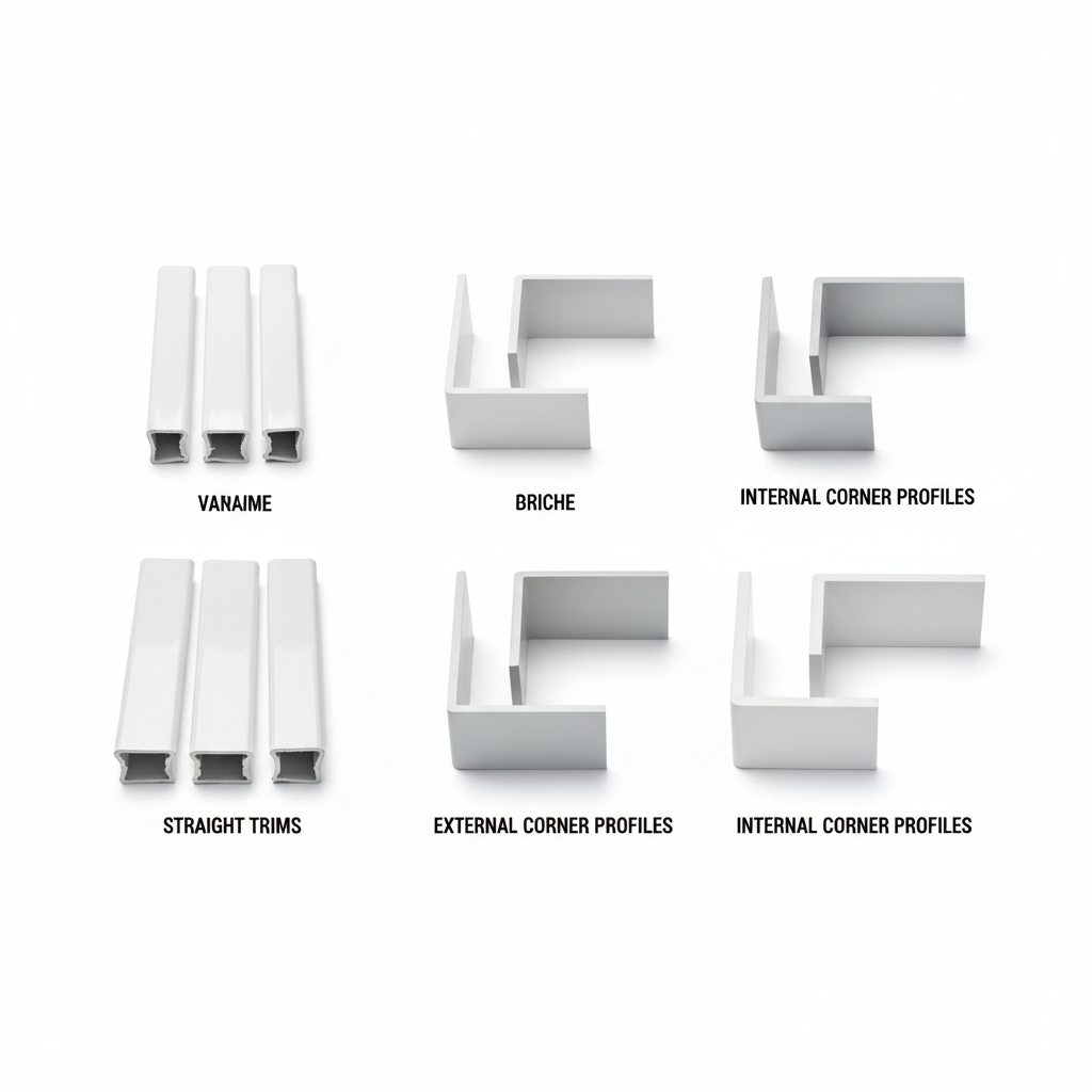 Waterproof Trims, Internal Corners, and External Corners