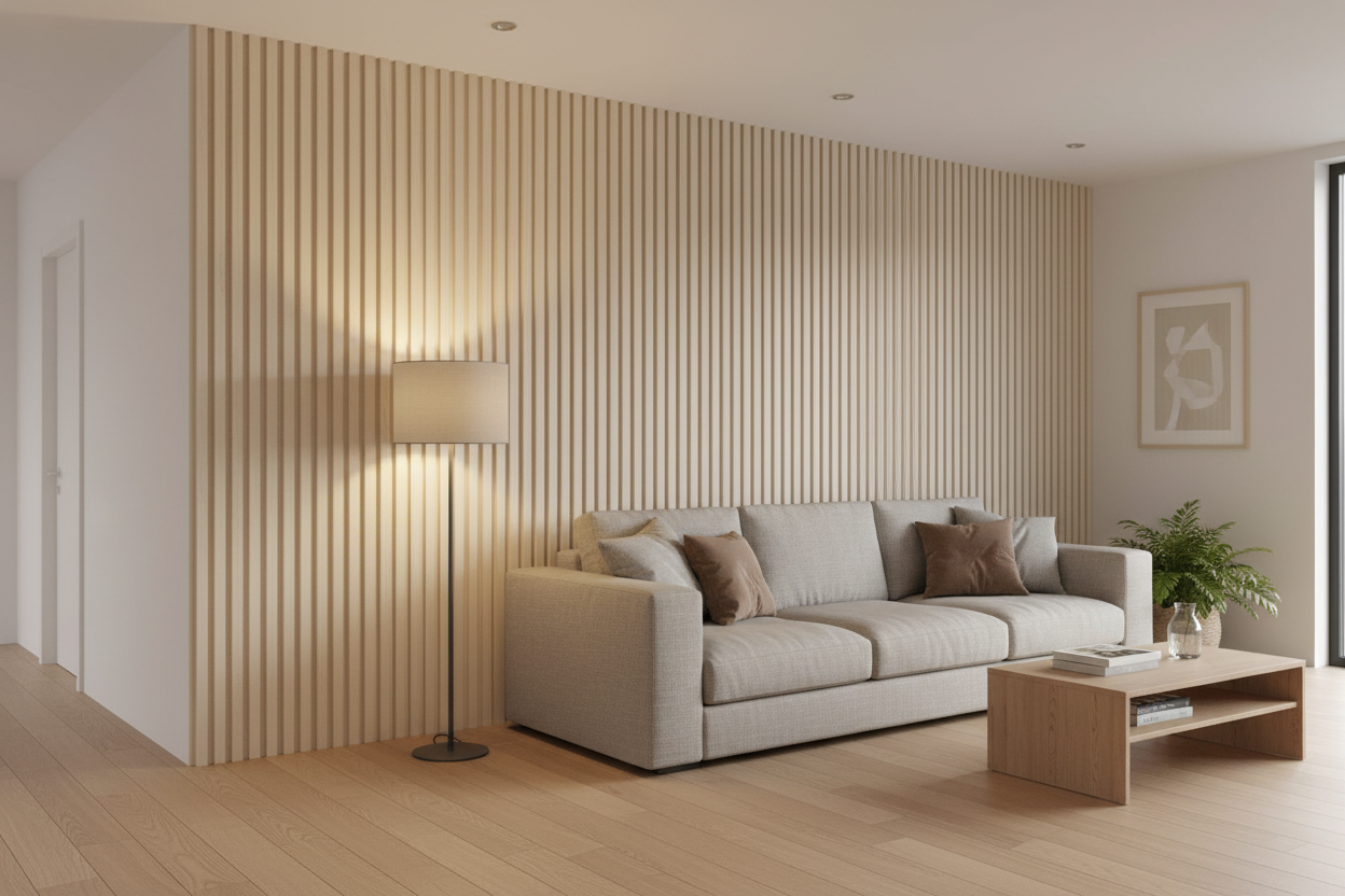 Acoustic Wall Panels - Wood Slat & Soundproof for Office & Hotel